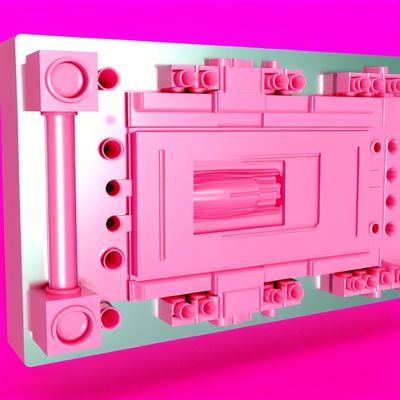 Розовая формовая форма для инъекционного формования с легкой очисткой и оптимальной функциональностью